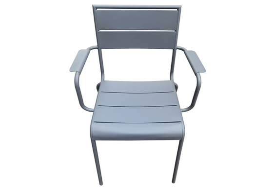 Conception d'accoudoir adaptée aux besoins du client par chaise en acier extérieure de patio de jardin