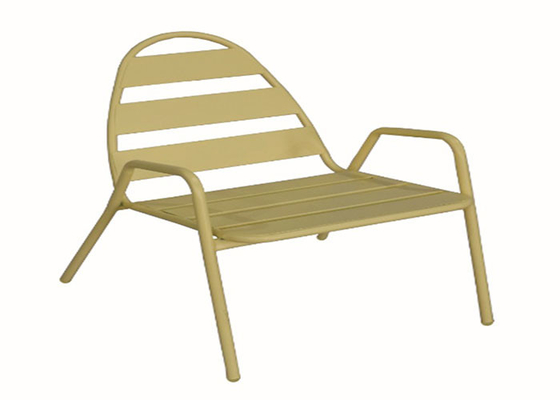 chaise en acier de patio de meubles de tube de 19mm pour le jardin extérieur