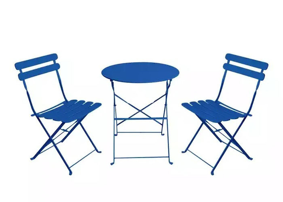 Les Bistros en acier de patio de conversation de loisirs de jardin extérieur ont placé le Tableau se pliant et les chaises