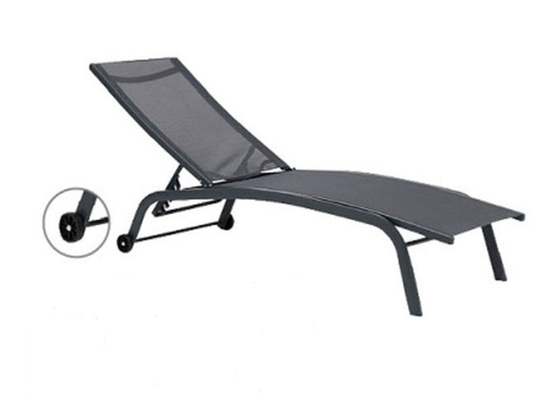 Chaise longue réglable de plage de tissu de canapé pliable résistant de Sun