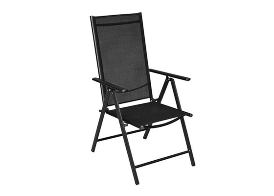 Chaise pliable extérieure en acier multicolore de l'apesanteur de Textilene de chaise