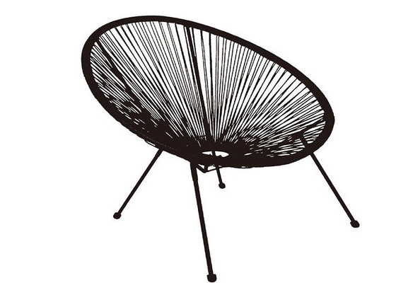 K.D. Steel Rattan Chair empilable avec la capacité puissante 250 livres