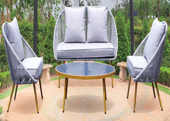 Ensemble extérieur de sofas de rotin de meubles de patio de jardin de Bsci de style à la maison moderne