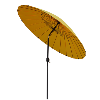 Couleur adaptée aux besoins du client par protection de la nervure 2.7M Outdoor Umbrella Uv de fibre de verre