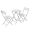 Plein Tableau et chaises de pliage extérieurs en acier de jardin dinant l'ensemble H73cm