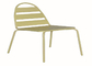 La chaise extérieure de meubles en métal empilable de jardin saupoudrent enduit