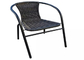 Chaise empilable en acier extérieure de rotin pour le bistrot de jardin de patio de restaurant