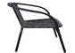 Chaise empilable en acier extérieure de rotin pour le bistrot de jardin de patio de restaurant