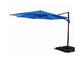 Parasol en porte-à-faux imperméable d'Alu de grand parapluie excentré rond de patio