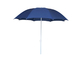 Parapluie de plage extérieur formé par rond avec le revêtement enduit argenté de cadre