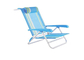 Chaise en acier extérieure de sable de plage de sac à dos de chaises de jardin de Recliner de Textilene