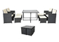 Structure grand teint de Sofa Set With Cushion Disassemble de meubles de jardin de rotin