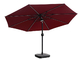 parapluie de 300x245cm 8 Rib Straight Pole Parasol Garden avec le système de haut-parleurs de Bluetooth