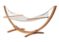Taille accrochante extérieure de l'hamac 132cm de chaise de Bsci de jardin en bois portatif