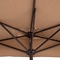 Parasol extérieur DIA2.3M de mur de Polonais de support de demi parapluie latéral de balcon