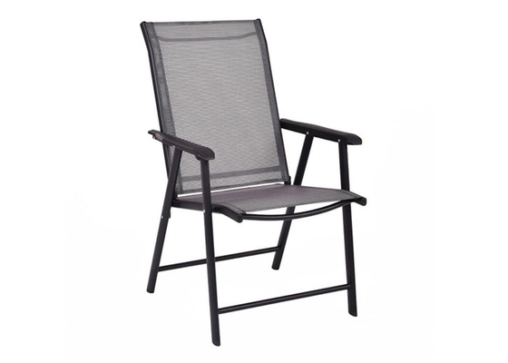 Position en acier portative facile de chaises de camping de pliage de Textilene